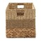 Casafield 10.5" x 10.5" Water Hyacinth Storage Basket Sets, Storage Organizers, Woven Wicker Cubes for Bathroom, Bedroom, Laundry, Shelves